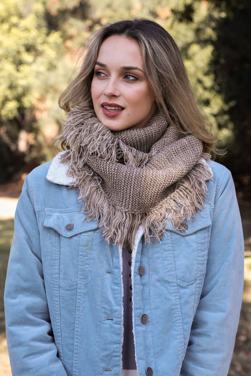 Leto Accessories - Wholesale Scarf - Women's - Soft and Warm Marled Knit Infinity Loop Scarf ♾️4