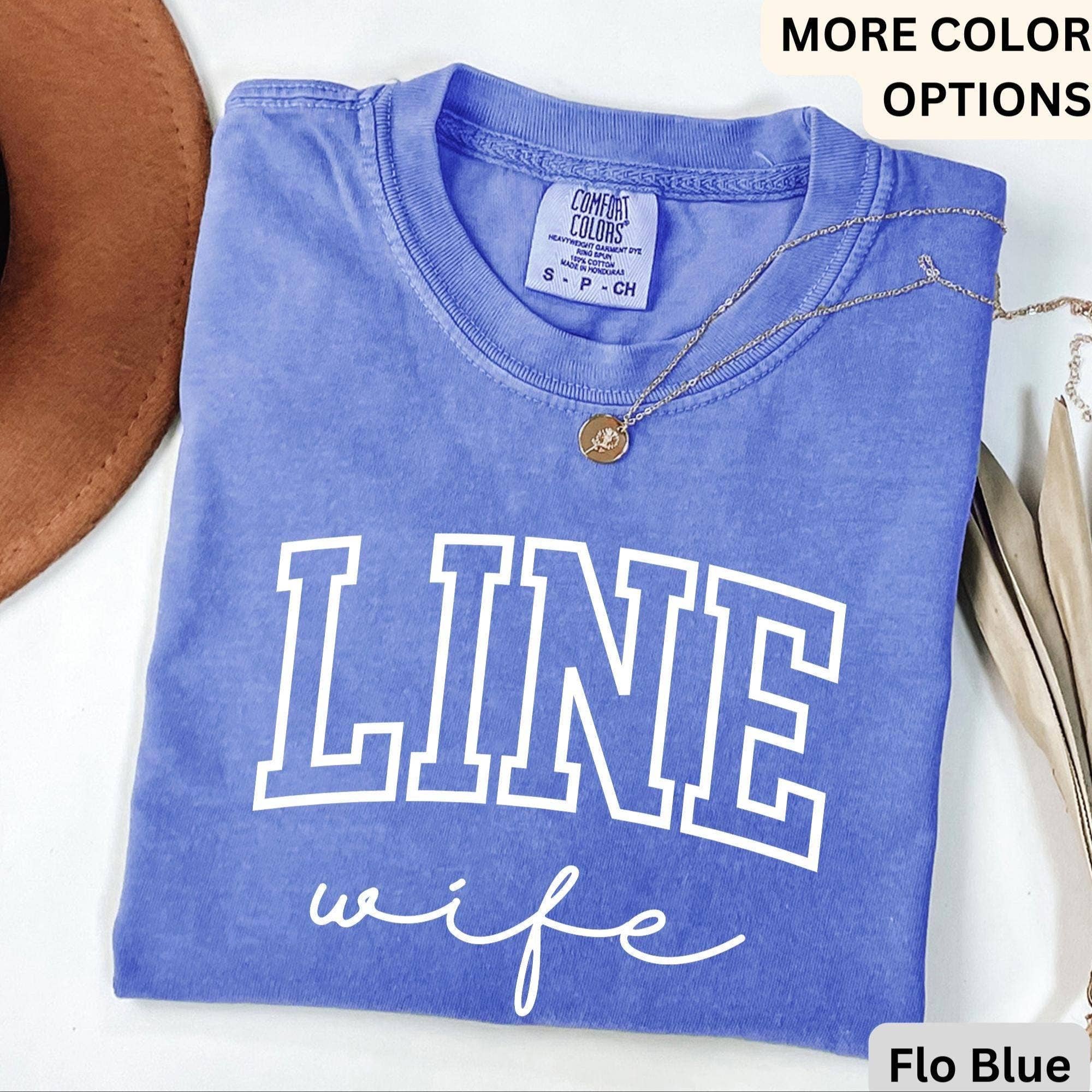 APComfortPrints - Wholesale Screen Printed T-Shirt - Women's - Line Wife Comfort Colors® Shirt, Lineman Wife T-Shirt, Linewife Tee, Gift for Electrician Spouse2