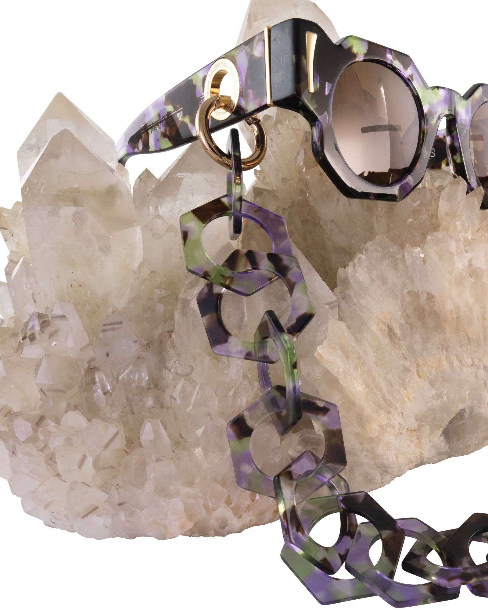 Fallen Broken Street - Vente Lunettes de soleil – femme - Le Cosmos - Lunettes de Soleil Poussière de Lune | Verres Polarisés Ambre9