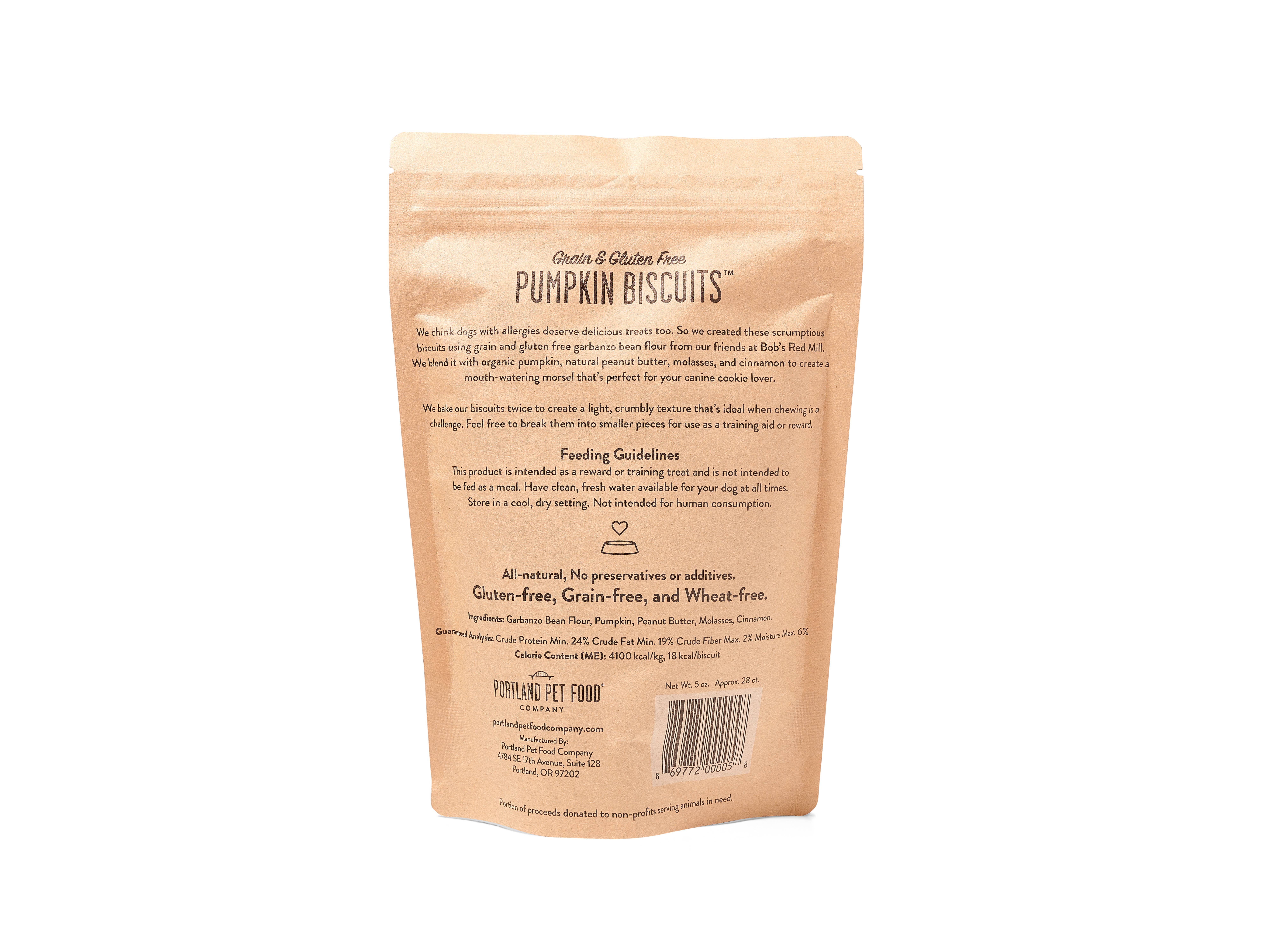 Portland Pet Food Company - Wholesale Pet Biscuit - Dog - Grain and Gluten Free Pumpkin Dog Biscuits1