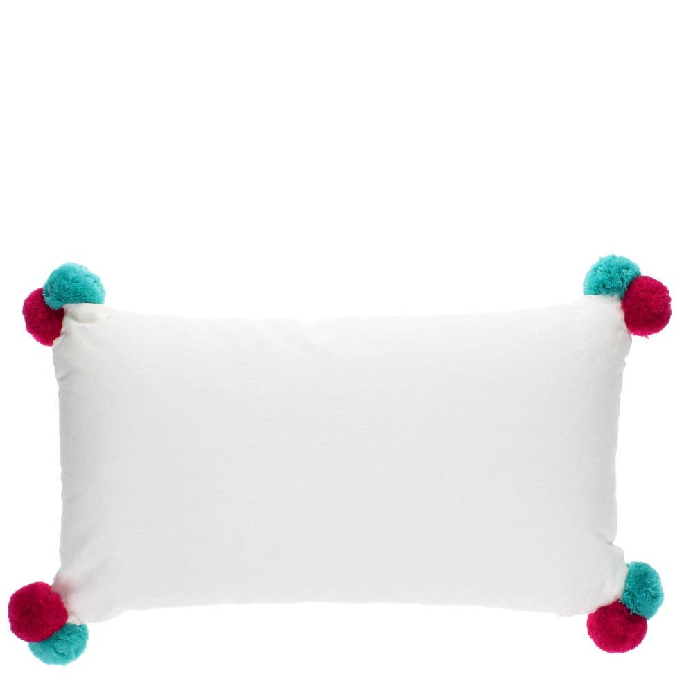 Bobangles - Wholesale Throw/decorative pillow - Rex London Cushion with pom poms - Sausage Dog3
