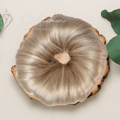 Human Hair Bun Scrunchie | Color 60 for wholesale by Beauty By Echika