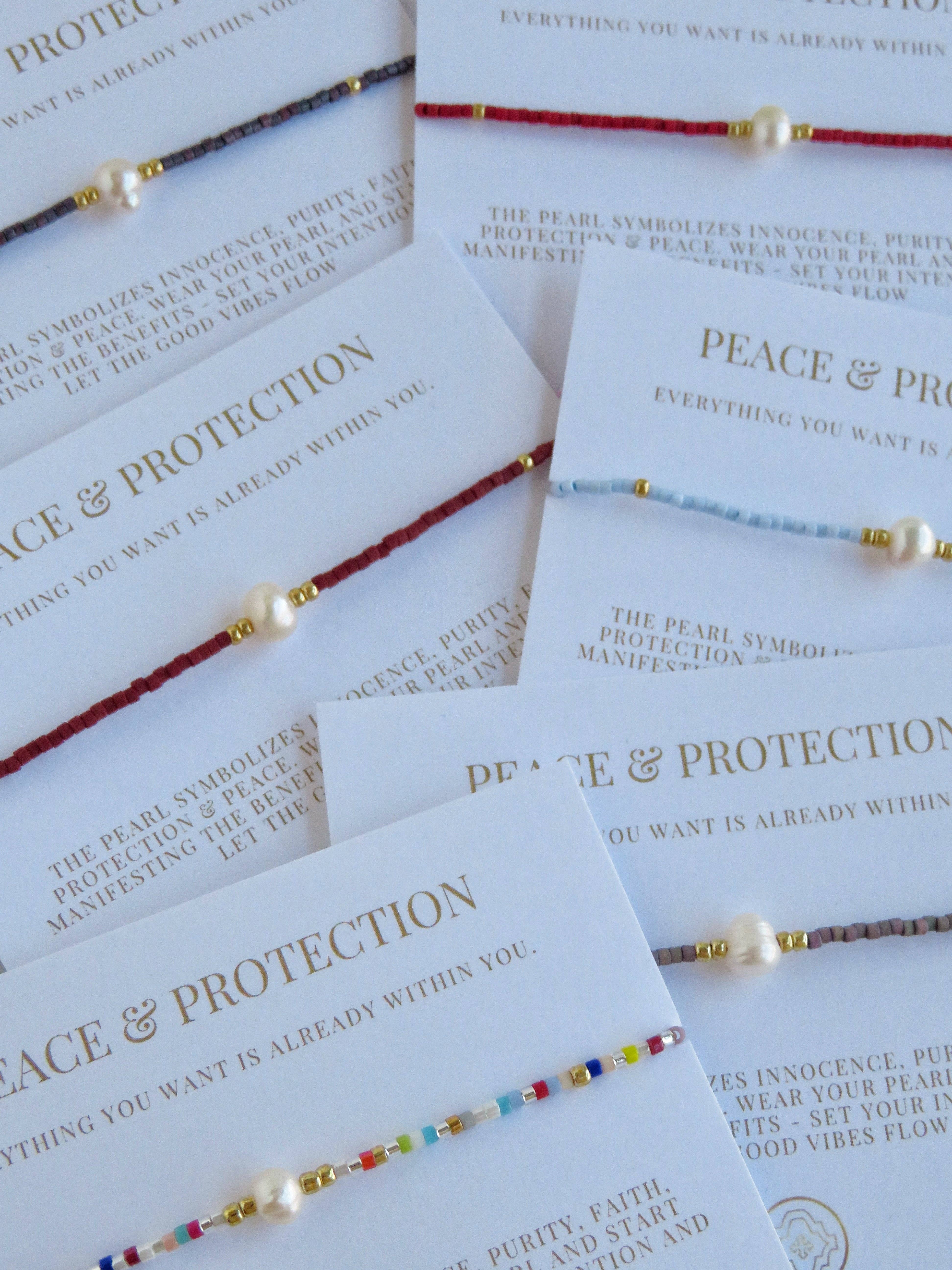 Boutique Suarez Co. - Wholesale Beaded Bracelet - Manifest Peace - Pearl Bracelet55