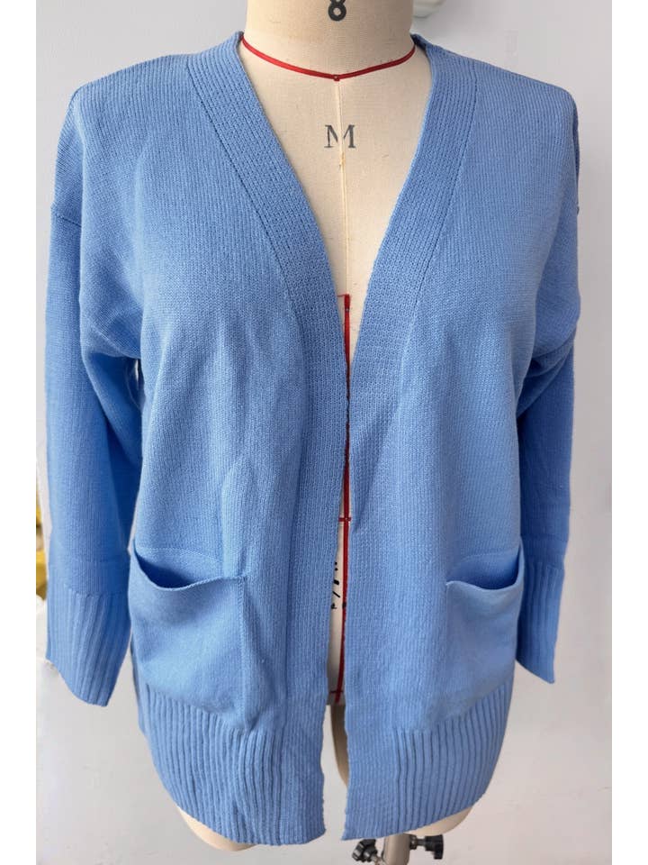 HIDDENBRAND - Wholesale Cardigan - Women's - Casual soft solid knit cardigan 7colors14