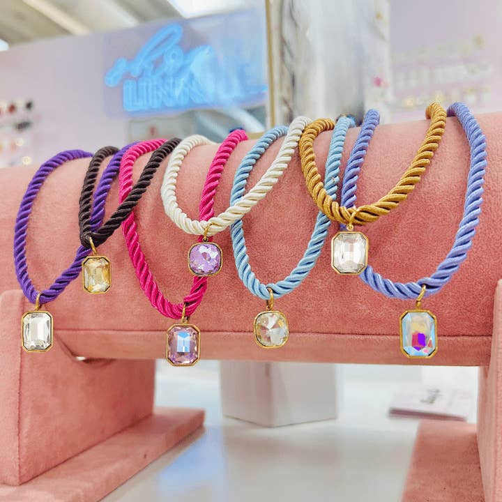 LINNY CO - Wholesale Woven Necklace - Necklace - Tailyn Rope Light Blue1