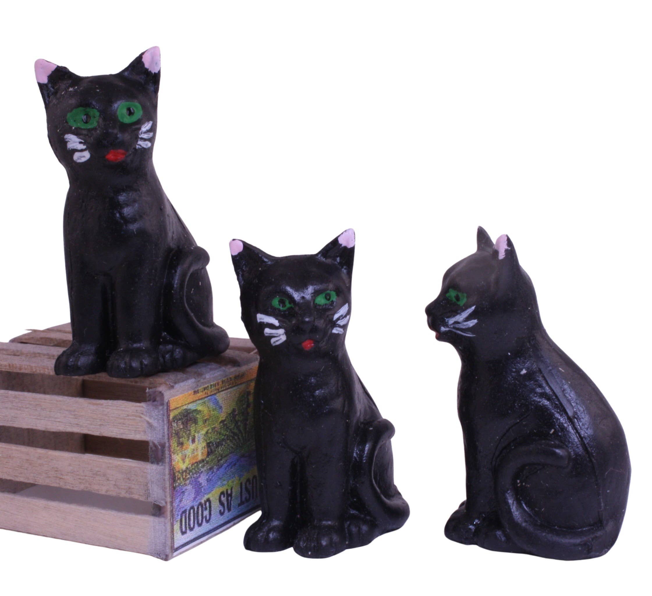   Cat - Black Sitting Cat - 1.5" - German - Set of 1 - 204-880 for wholesale on Faire7