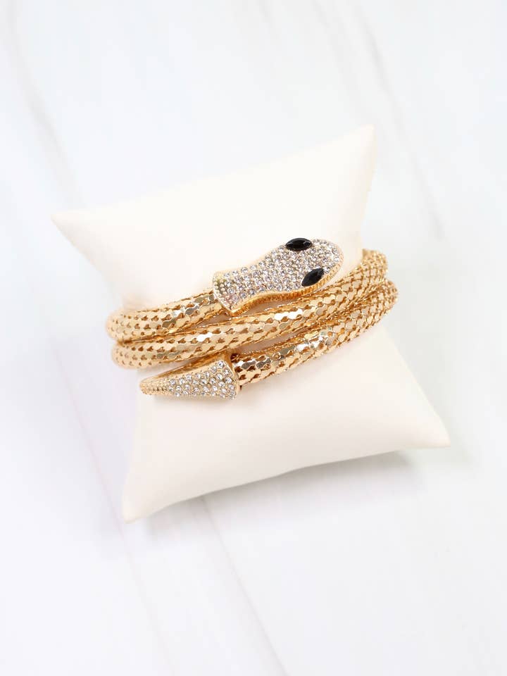 New Platz Snake Bracelet Gold for wholesale by Caroline Hill