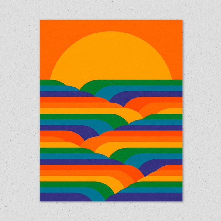 Sunset Valley Kunstdruck für den Großhandel von Circa 78 Designs