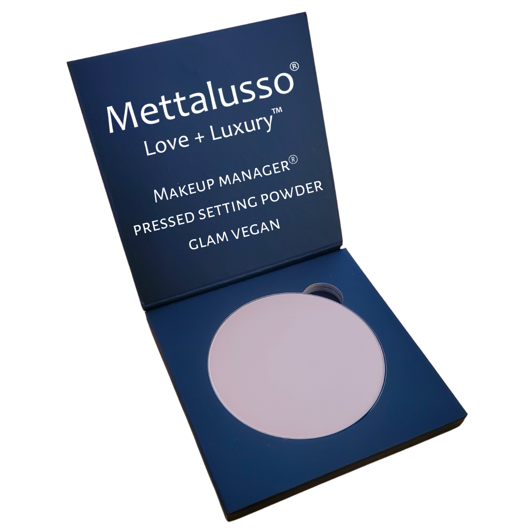 Mettalusso Inc - Wholesale Face Mineral Powder - Mettalusso MAKEUP MANAGER Vegan Translucent Pressed Setting Powder1