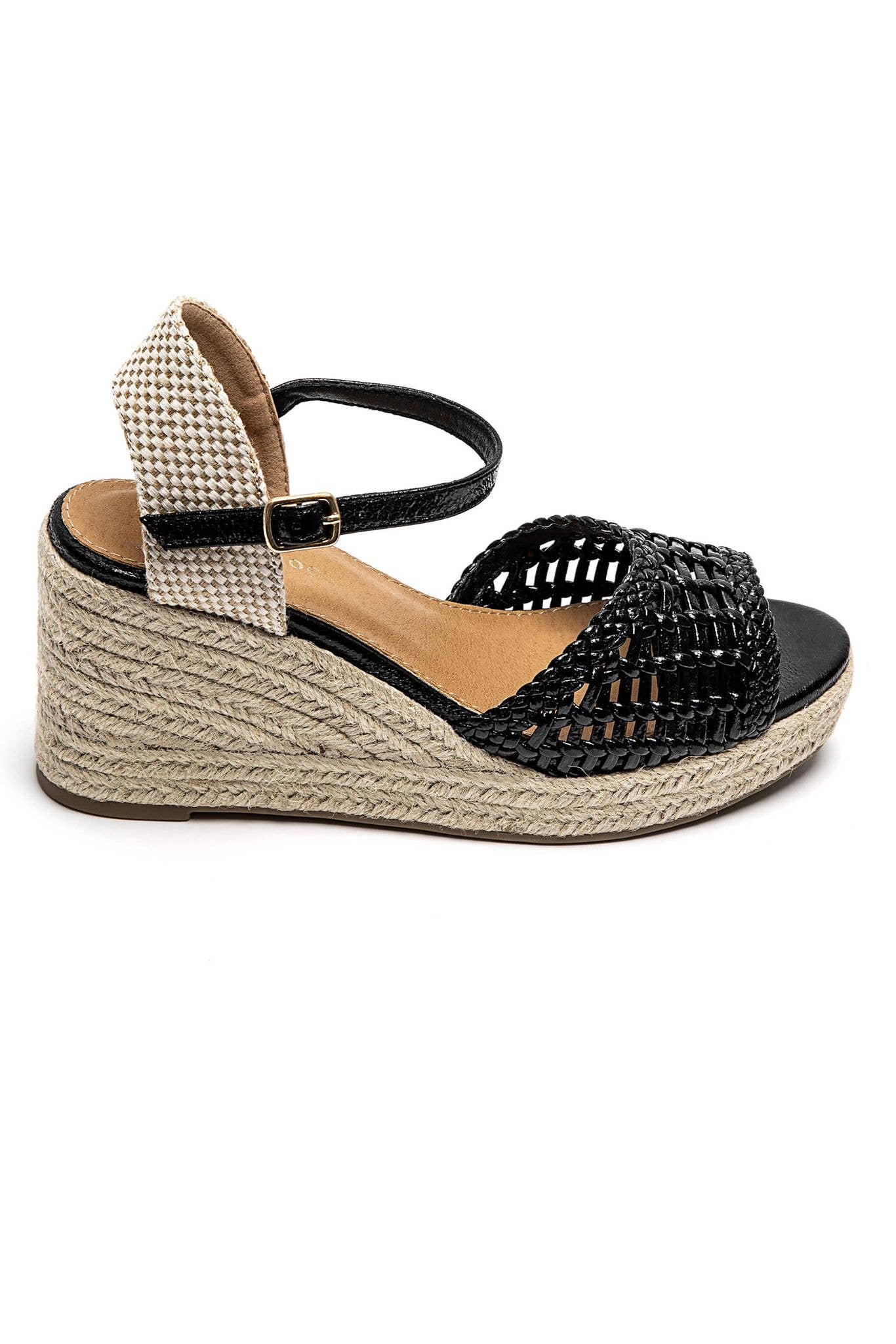 SWEET MAGIC MODA Y COMPLEMENTOS - Wholesale Sandals - Women's - SYNTHETIC LEATHER SANDAL WITH ESPARTO WEDGE5
