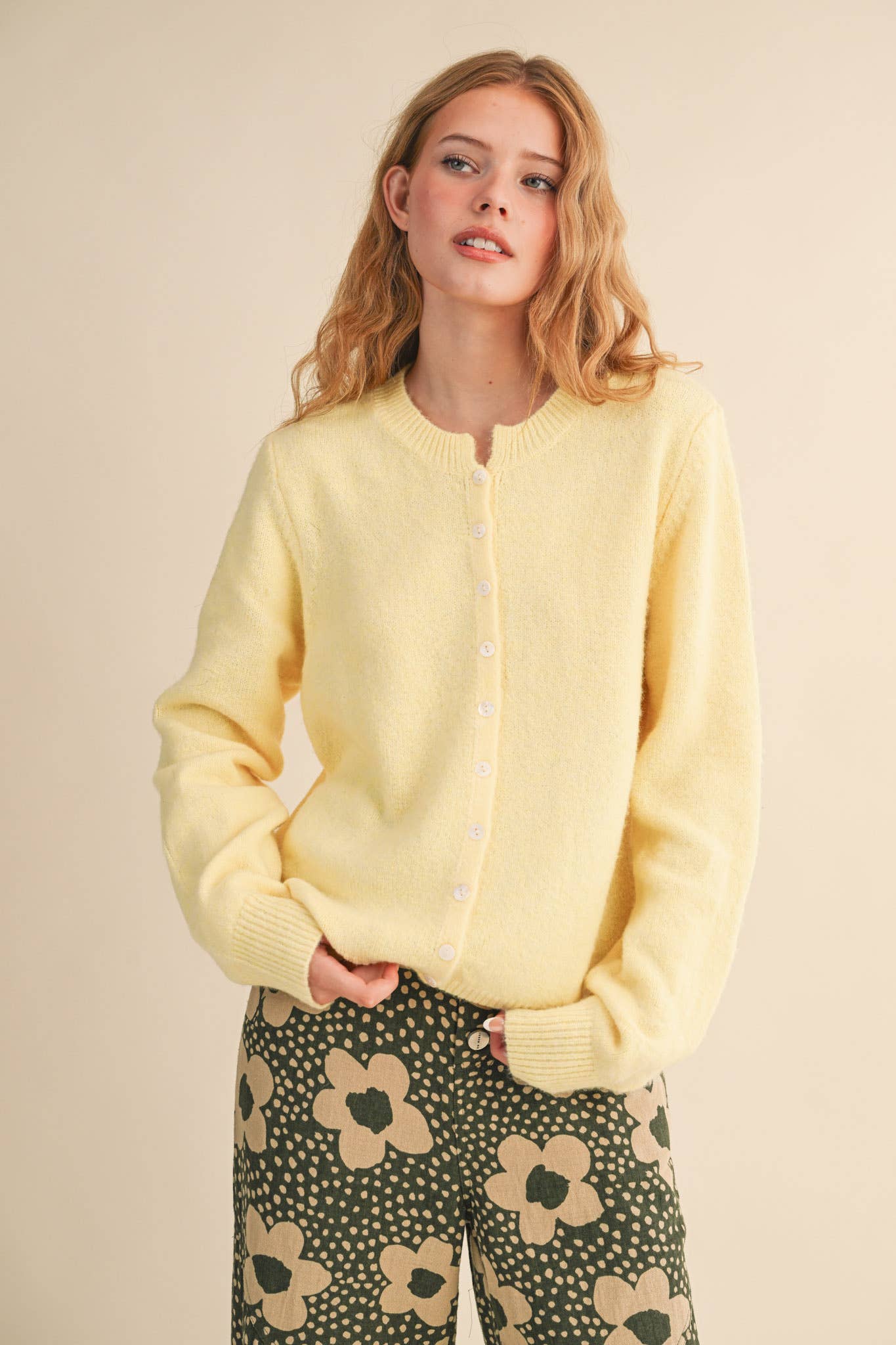 &MERCI - Wholesale Cardigan - Women's - MARLED KNIT SWEATER CARDIGAN MSW1124842