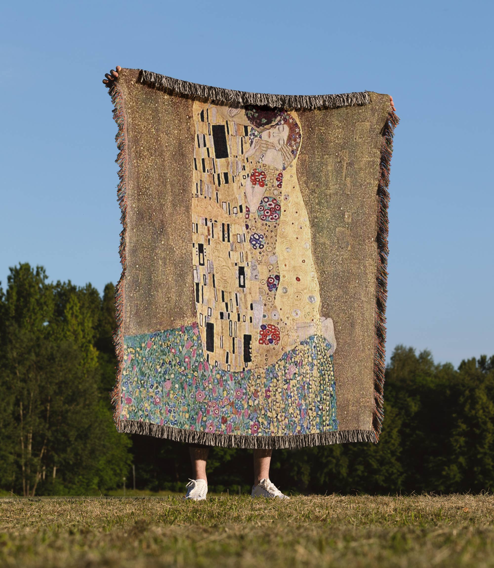 3dRose - Wholesale Throw Blanket - 3dRose, Famous Klimt Painting The Kiss, Blanket1