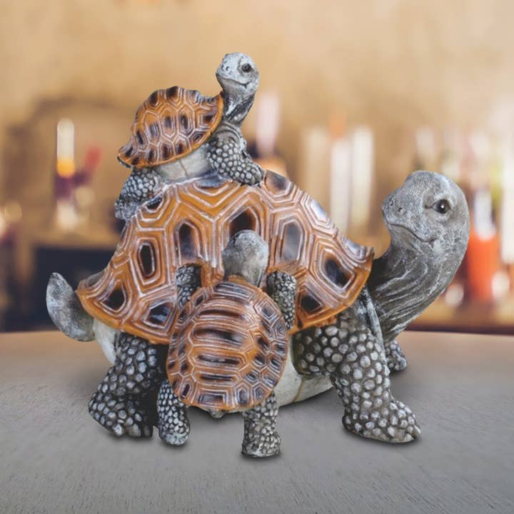 7 ”H Turtle Family Statyett Heminredningsgåvor för wholesale av FC Design