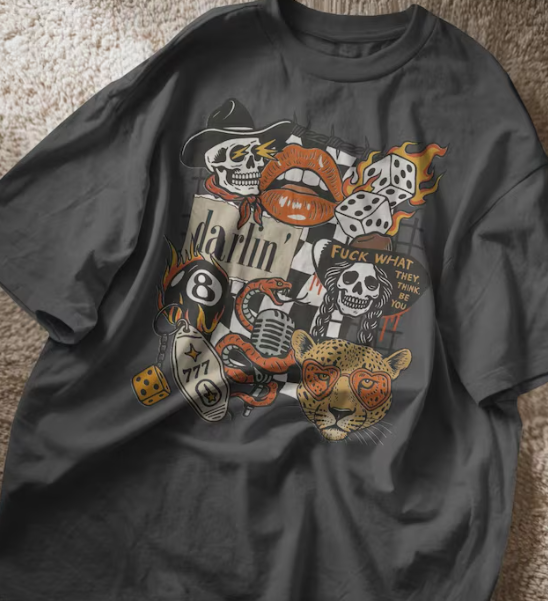 NVC Ecommerce LLC – wholesale T-shirt (graphic) – women's –  Howdy Western T-Shirt, Retro Edgy Cowgirl Sweatshirt0