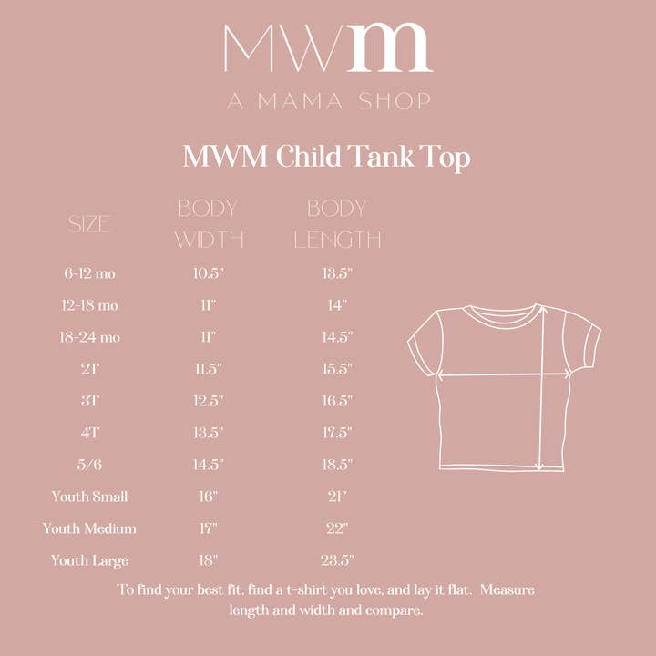 Mama's Little Sunshine Child Tank - Burnt Orange Design for wholesale by Merce and Company