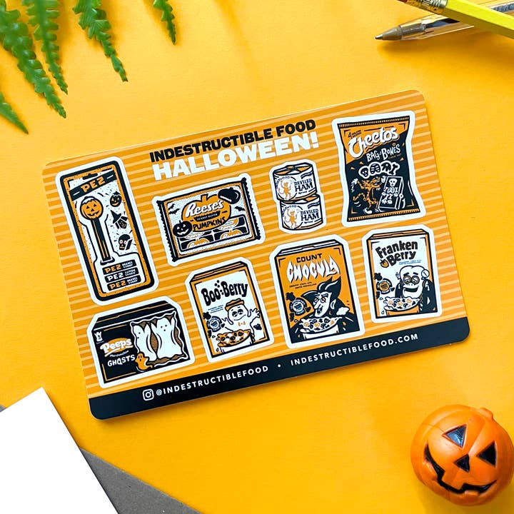 Boodschappen Stickerblad - Halloween voor wholesale door Indestructible Food