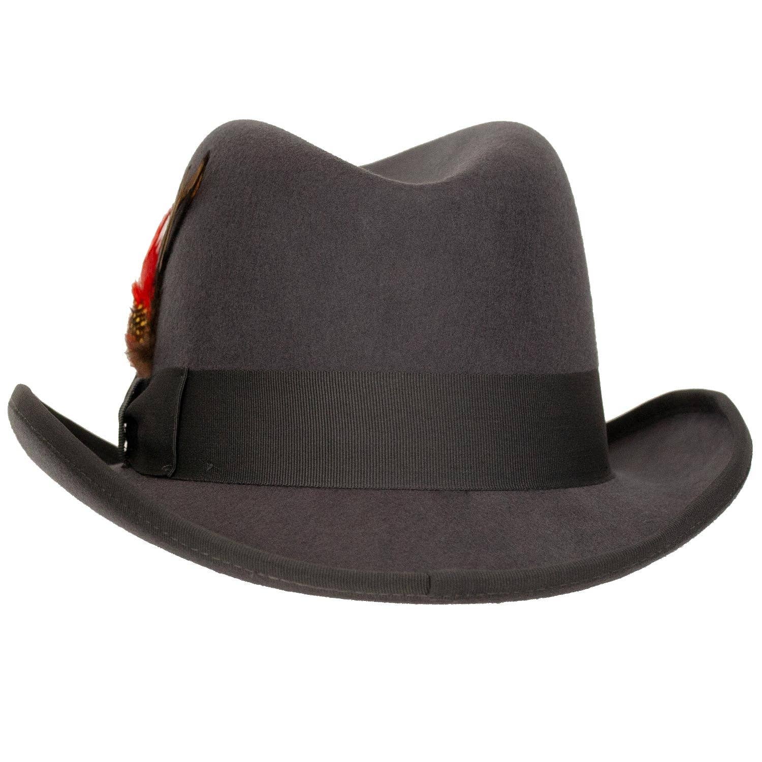 Levine Hat Company - Vente Chapeau en feutre – homme - Charles Wool Homburg Godfather by 9th Street Hats7
