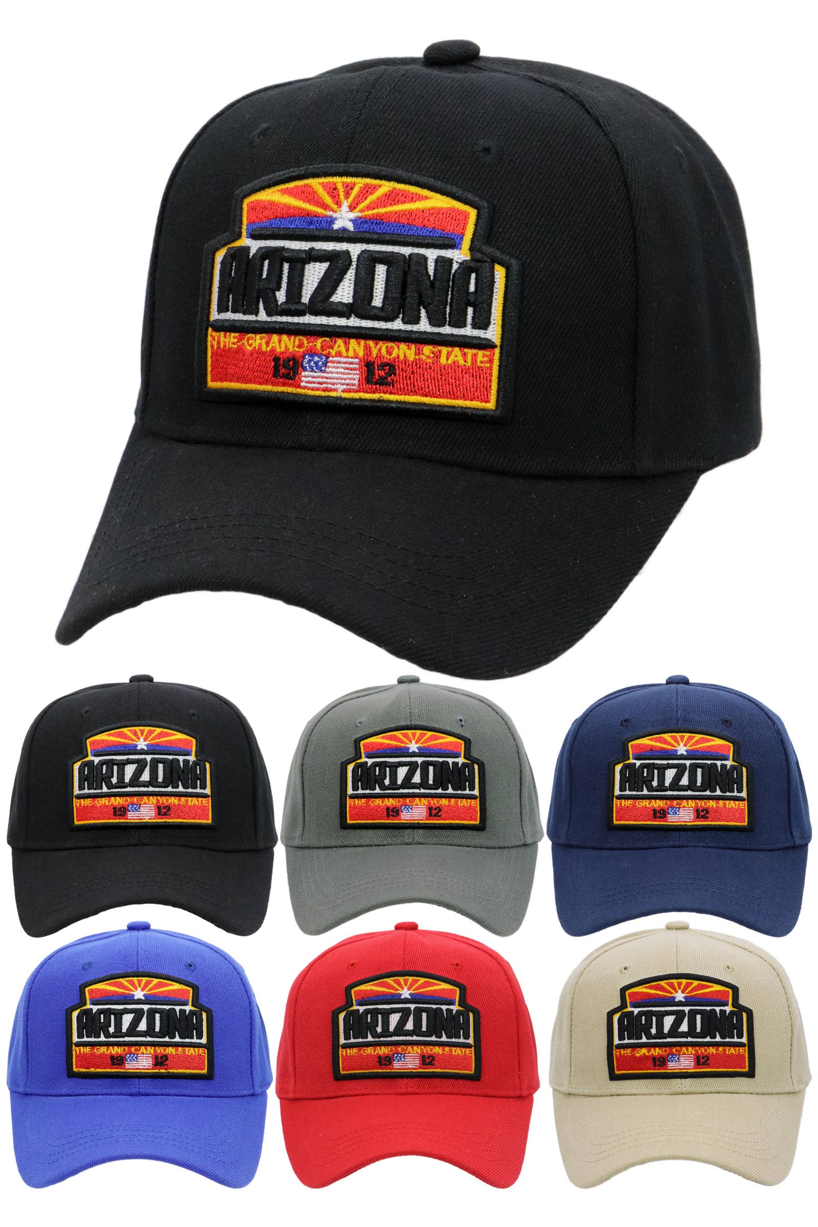 Cap Zone - Wholesale Baseball Cap - Unisex - Arizona The Grand Canyon State Baseball Cap0
