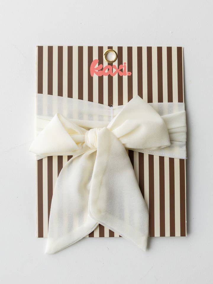 GIRLHOOD CREAM HAIR SCARF for wholesale by KAXI
