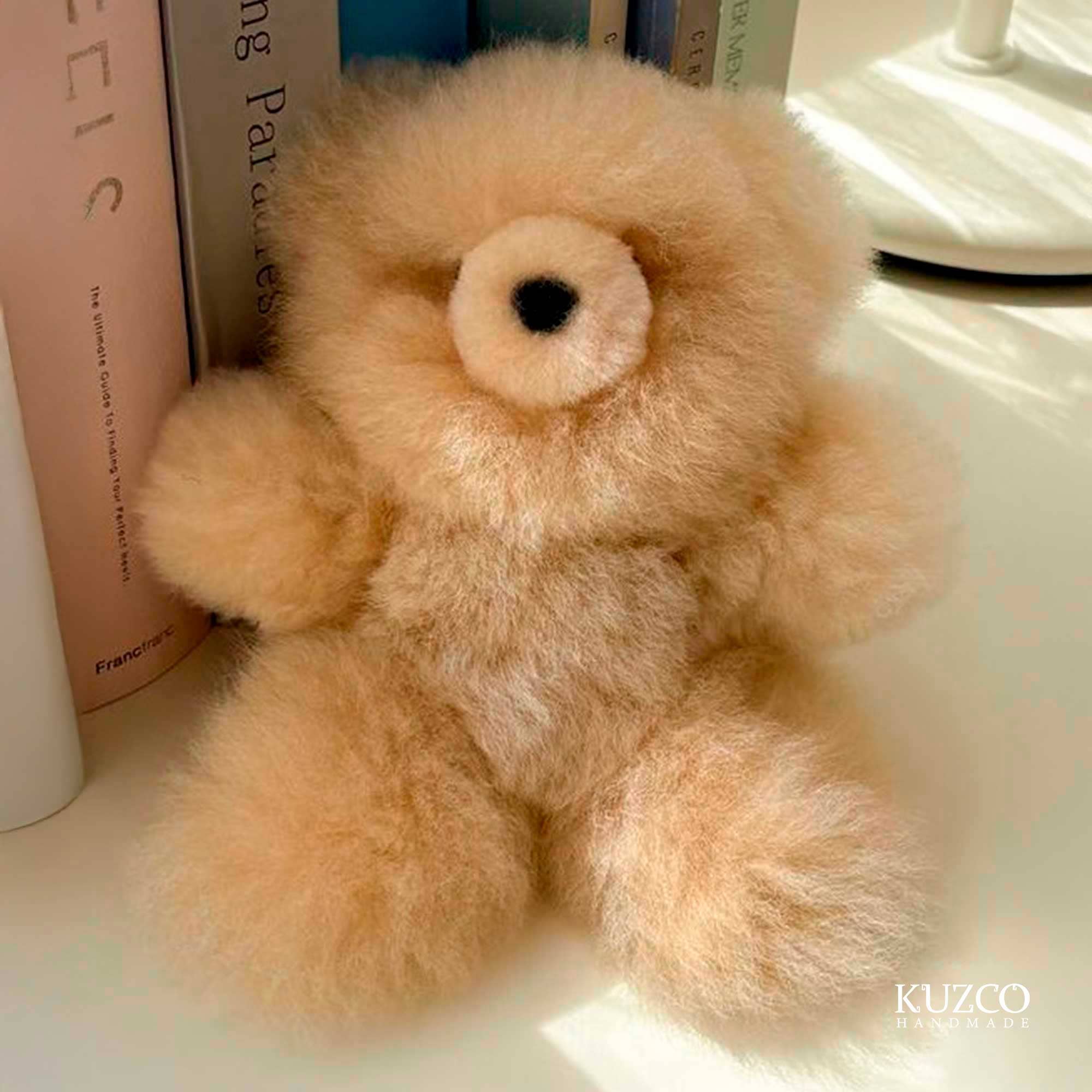 KuzcoHandmade - Vente Peluche – enfant et bébé - Animal en peluche alpaga moyen de 12" - Ours en peluche fait main2