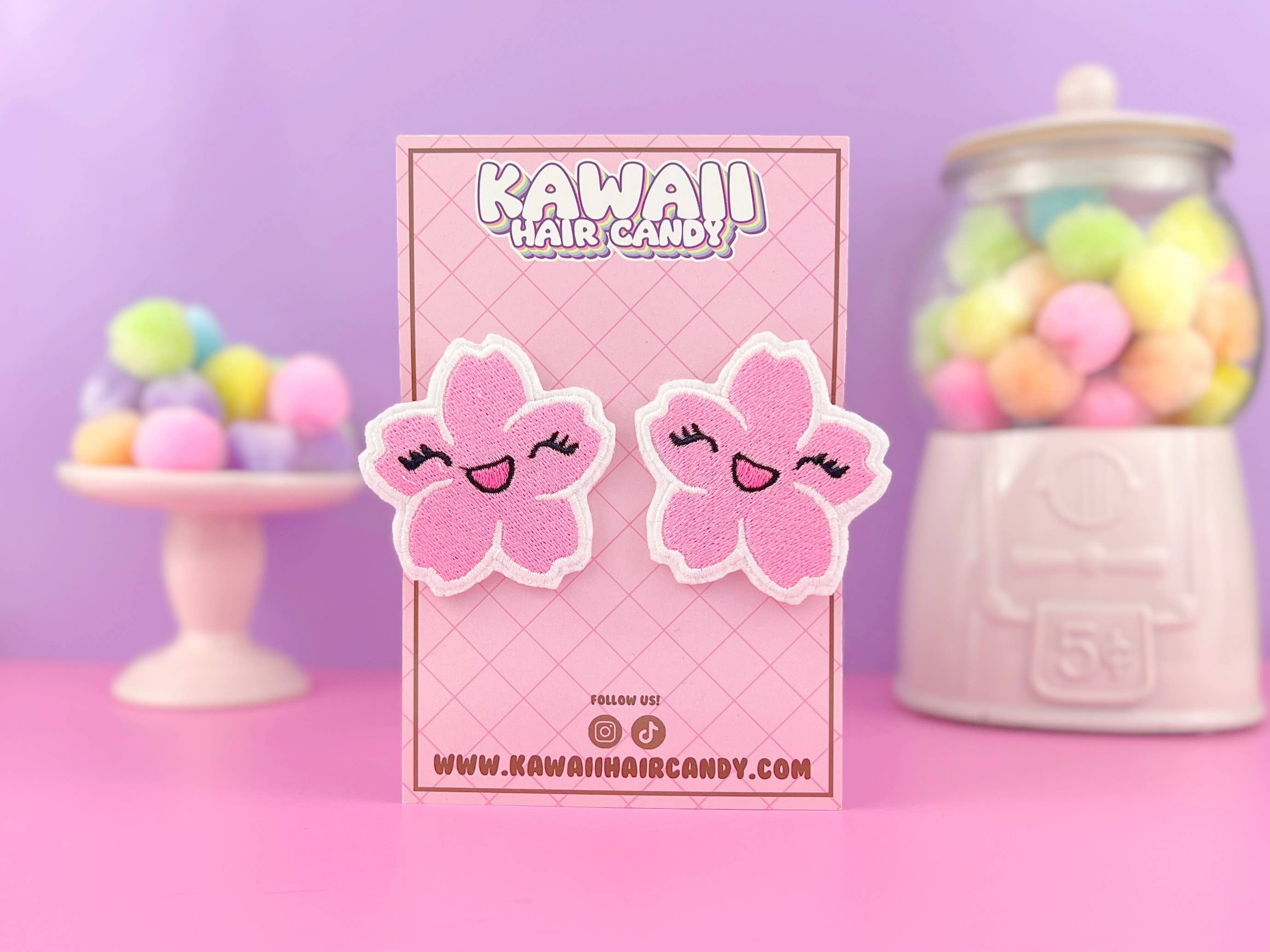 Kawaii Hair Candy – wholesale Hair clip – Women’s – Kawaii Japanese Sakura Cherry Blossom Hair Clip Set0