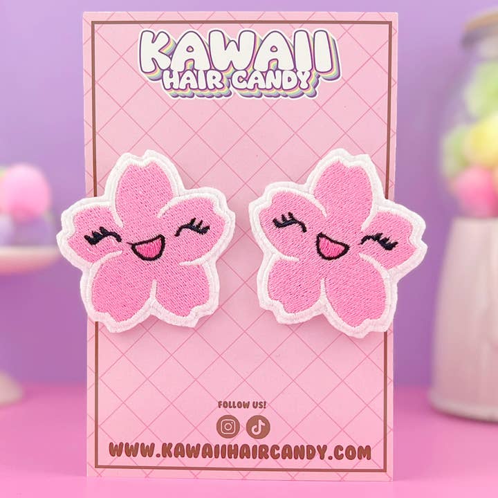 Kawaii Hair Candy – wholesale Hair clip – Women’s – Kawaii Japanese Sakura Cherry Blossom Hair Clip Set0