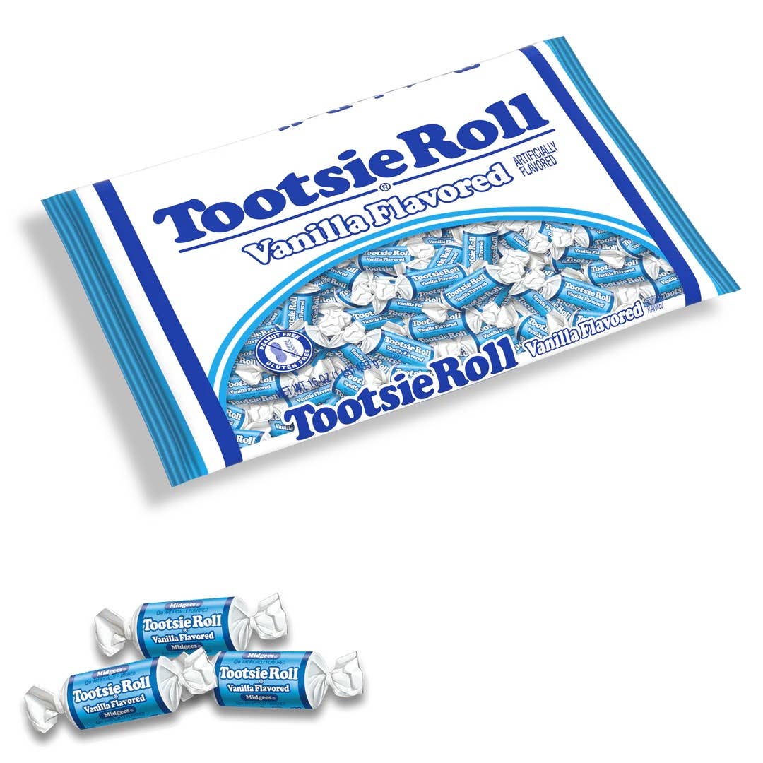 Grandpa Joe's Candy Shop - Vente Bonbons durs - Édition Limitée Tootsie Roll Vanille Midgees 16oz Sac, 12 unités0