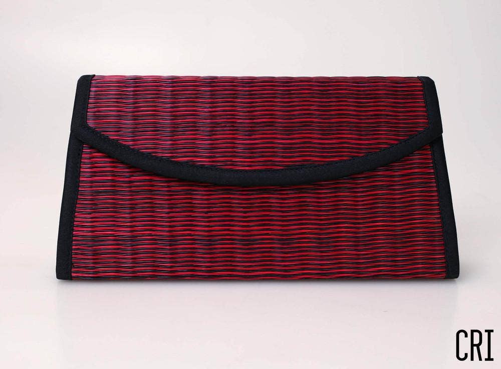 Baskets of Cambodia - Wholesale Clutch Bag - Women's - La Pria Clutch Bag W/ Braided Strap6