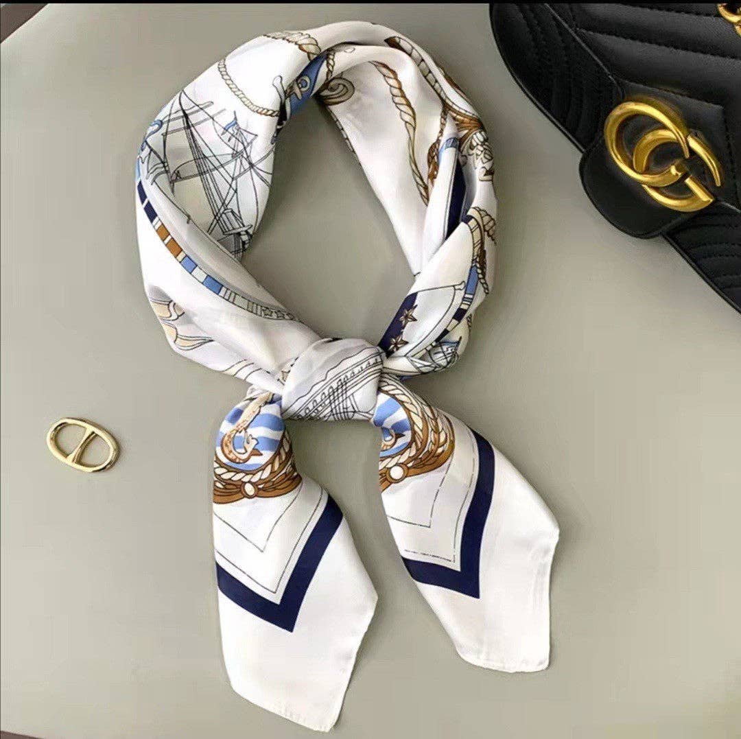 Marayn - Wholesale Scarf – Women's - Retro Chic 70cm Silk Scarf for Timeless Style28