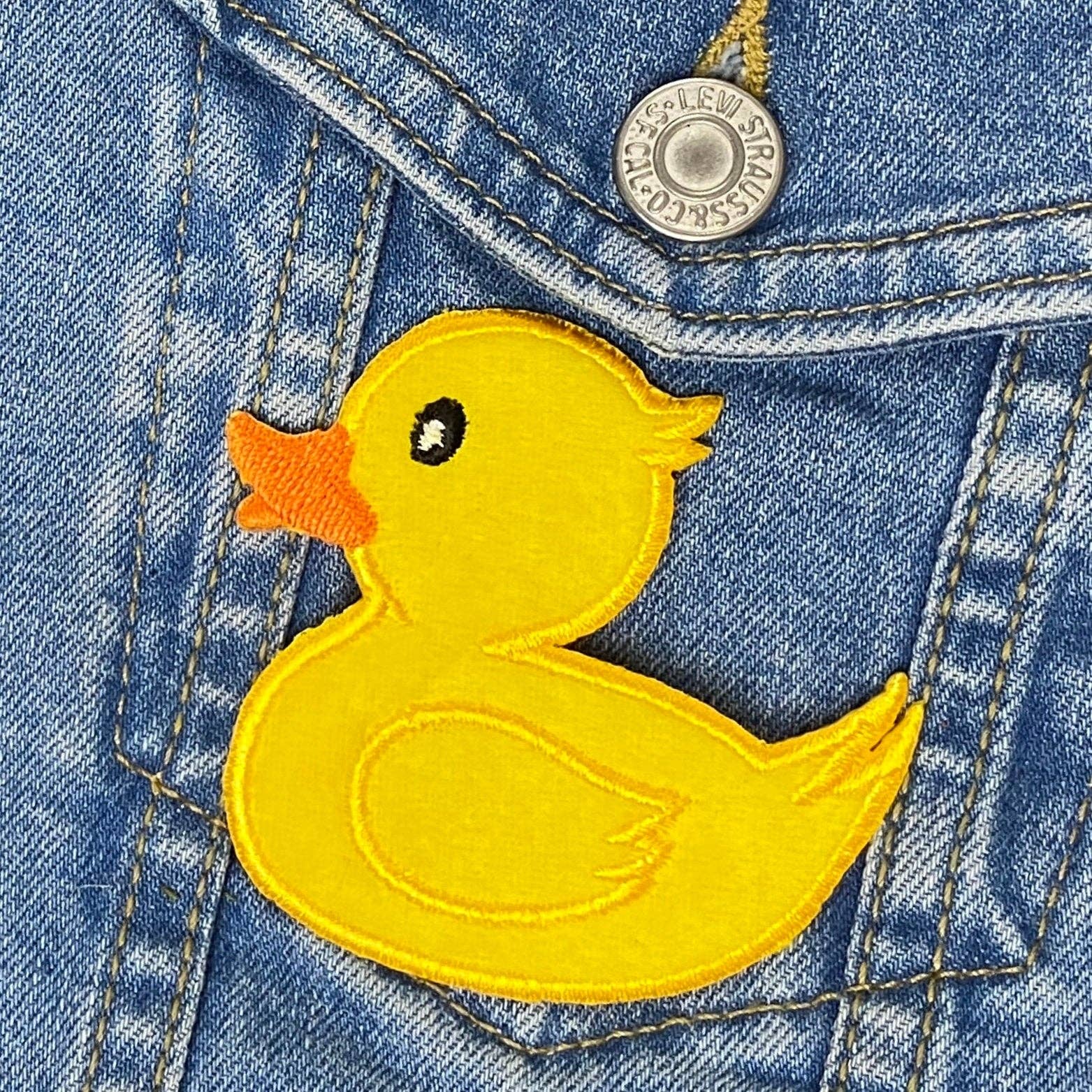 Wholesale Applique - Wholesale Patch - Yellow Duck, Rubber Duckie Ducky, Facing Left or Facing Right, - Iron on Patch3