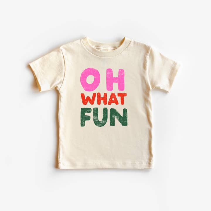 Benny & Ray Apparel - Wholesale Screen Printed T-Shirt - Kids - Oh What Fun Christmas Merry Kids Shirt Toddler Youth