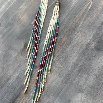 Wild Honey Pie Design - Wholesale Tassel Earrings - Long Bead Earrings, Bohemian Bead Earrings, Fringe Earrings1