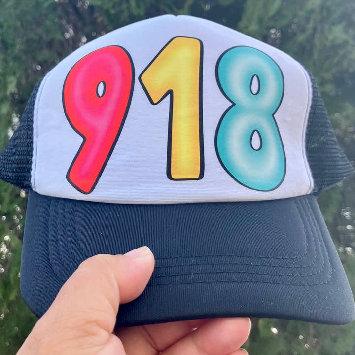 summer area code trucker hat for wholesale by on the Bayou