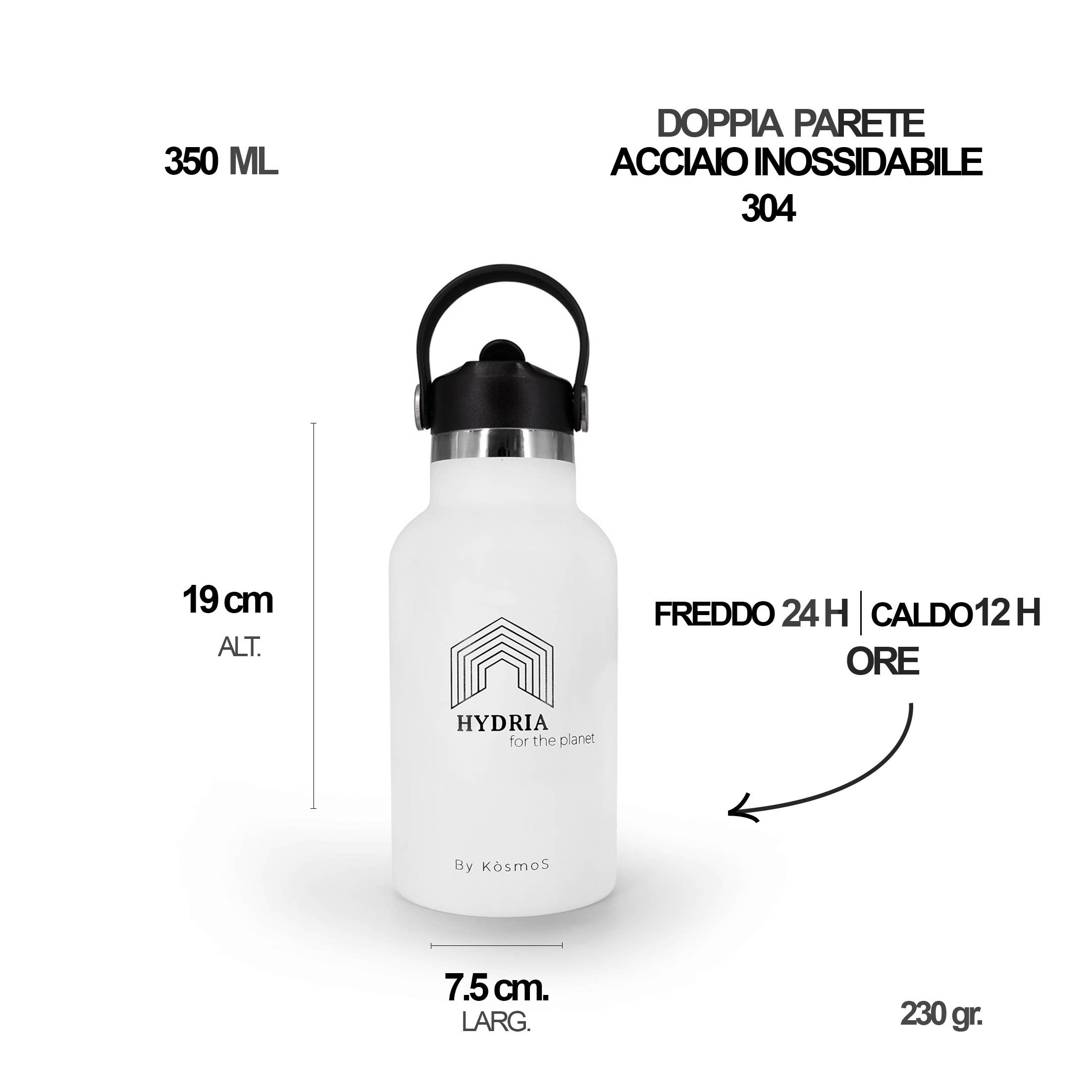 HYDRIA for the planet - Wholesale Water Bottle - HYDRIA for the planet - Ceramic inner thermal flask2