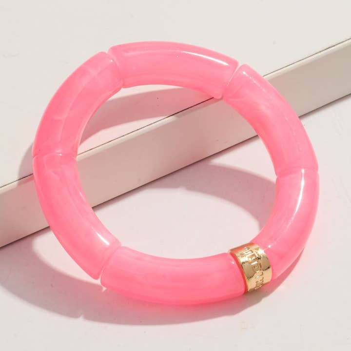 Pulseira Happy Beads Vermelho Rosa por atacado de nobis design