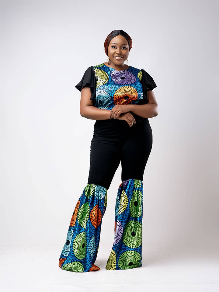 African Print two toned Folake set for wholesale by ETNICA