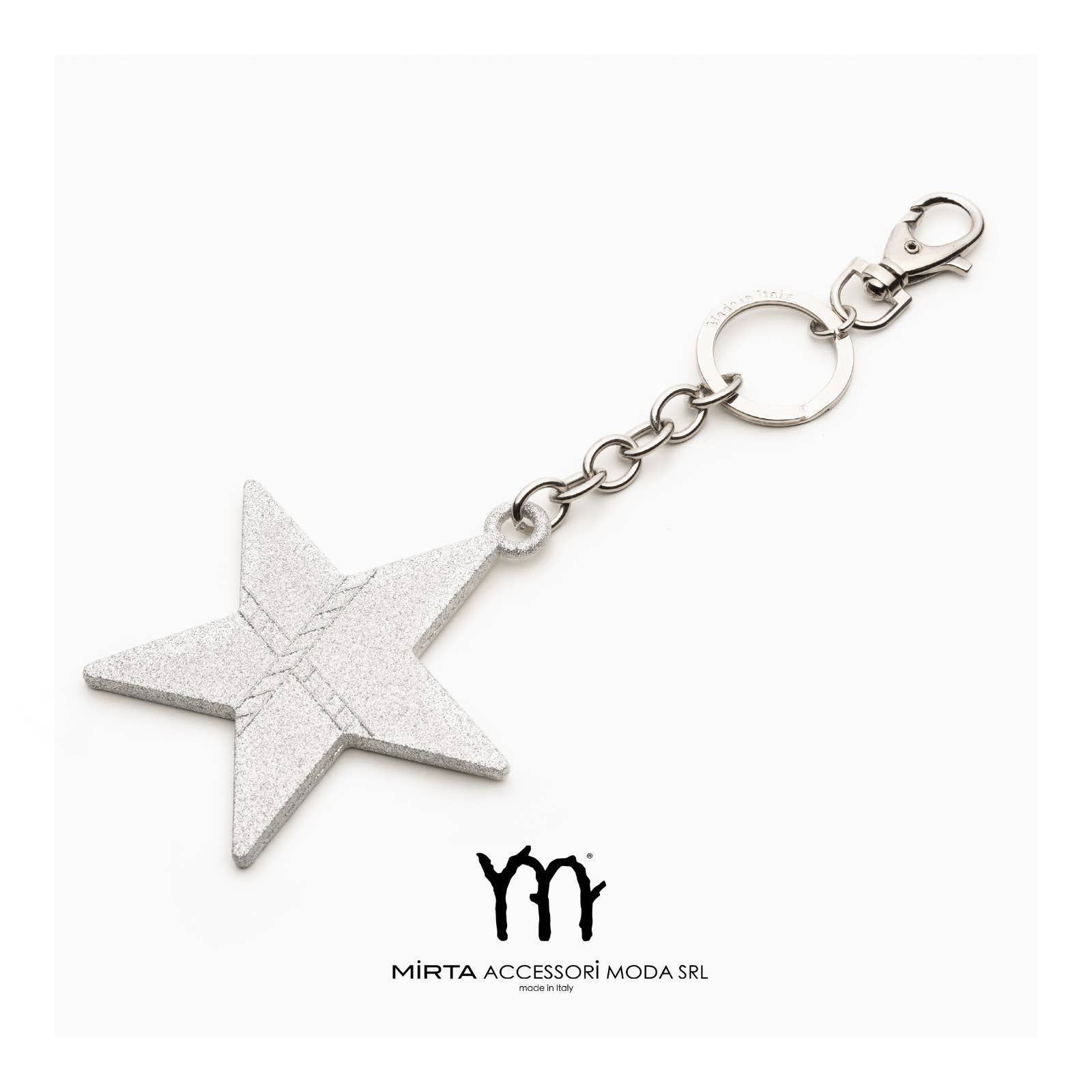Mirta Accessori Moda - Wholesale Keychain - Women's - Glitter Star Charm Keychain3