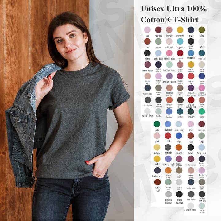 T-shirt unisexe Ultra Cotton Gildan 2000 | Confort quotidien pour la vente par MYES BULK APPAREL