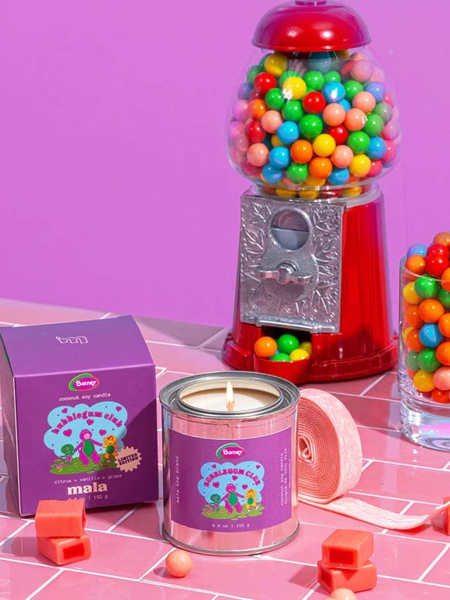 Barney x Mala: Bubblegum | Vela de Cera de Coco-Soja por atacado de Mala the Brand