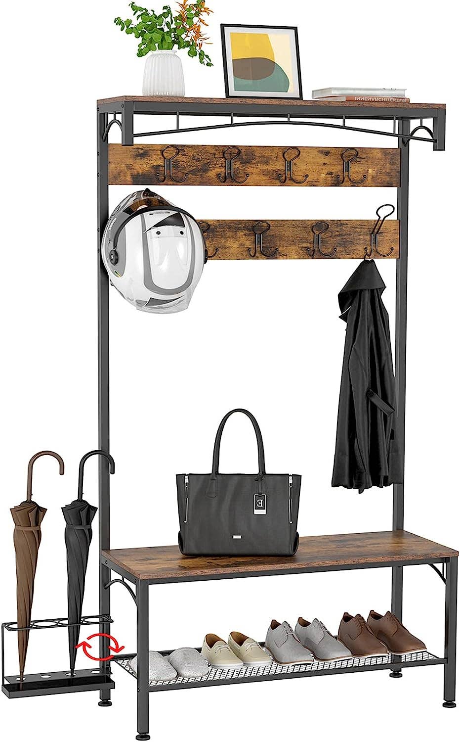 Above Edge – wholesale Coat rack – Entryway Coat Rack Shoe Bench2