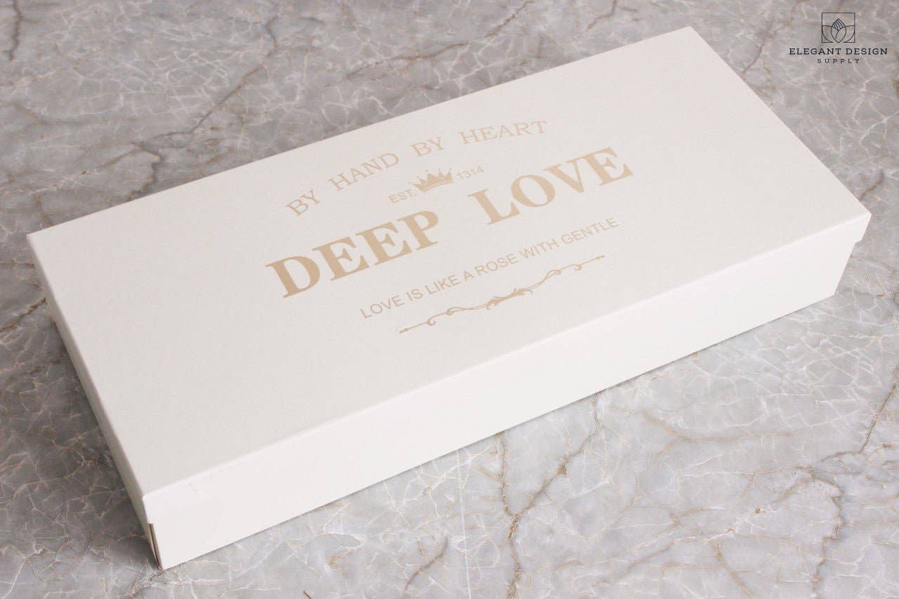 Elegant Design Supply - Wholesale Gift Box - "I Love You" Flower Gift Box with Foam and Liner5
