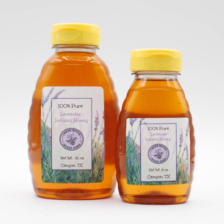 Lavender Infused Honey | Raw, Unfiltered for wholesale by Creek House Honey Farm