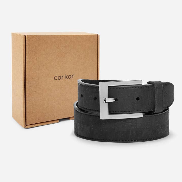 Corkor - Vente Ceinture – homme - Ceinture végétalienne pour hommes en liège 30 mm3