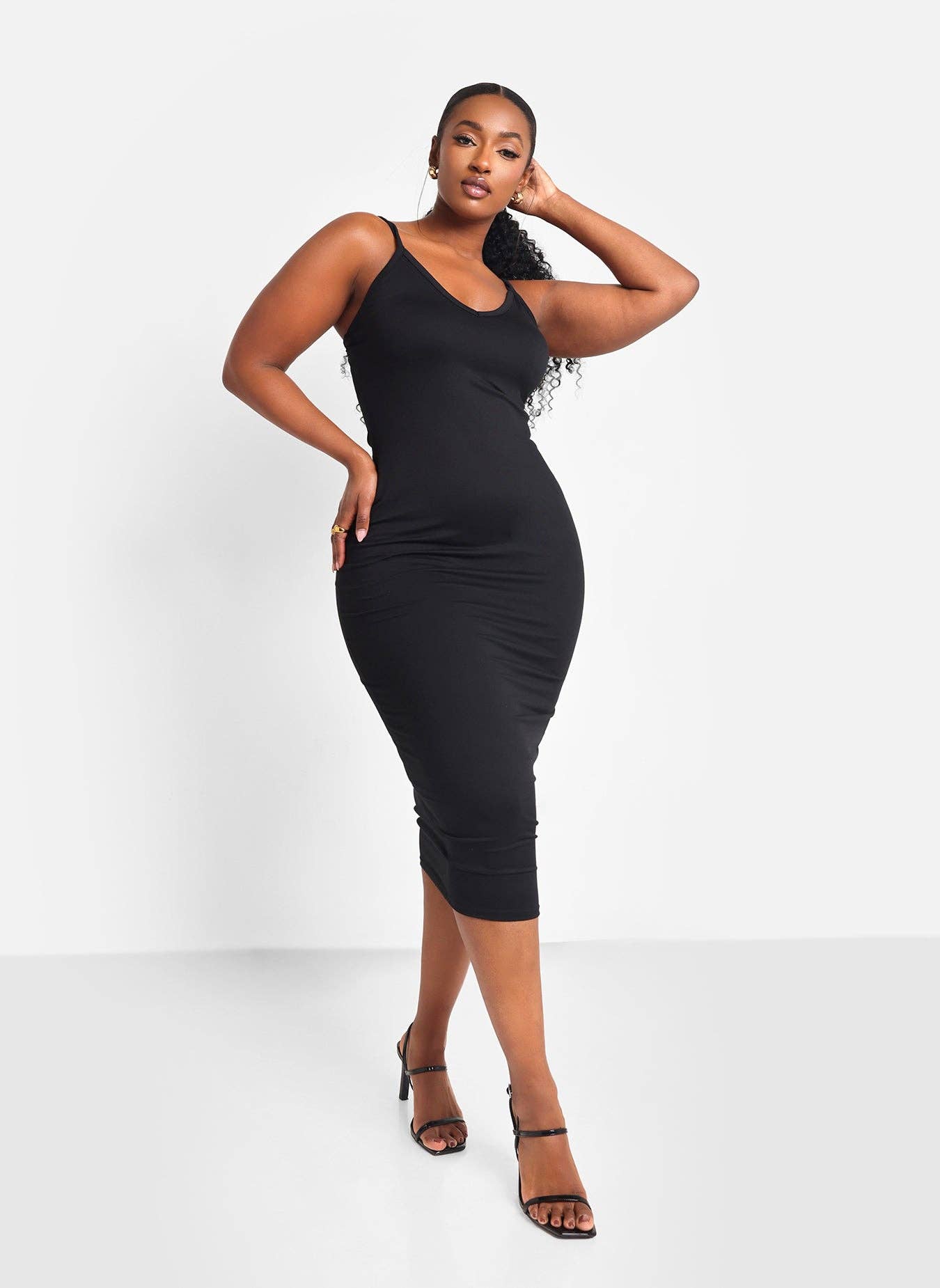 Seamless Shapewear Mid-Thigh Slip Dress - Addition Elle