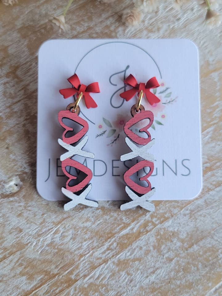 XOXO Earrings for wholesale by JEMdesigns