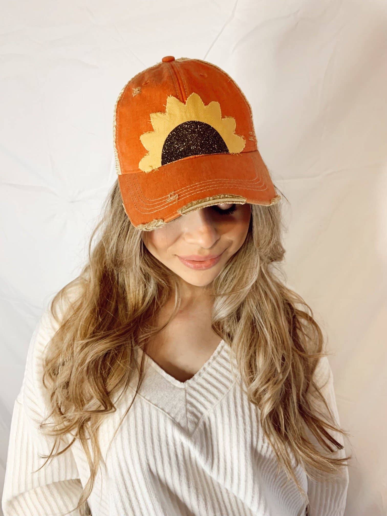 BohoGroove - Wholesale Trucker Hat - Women's - Sunflower Hat12