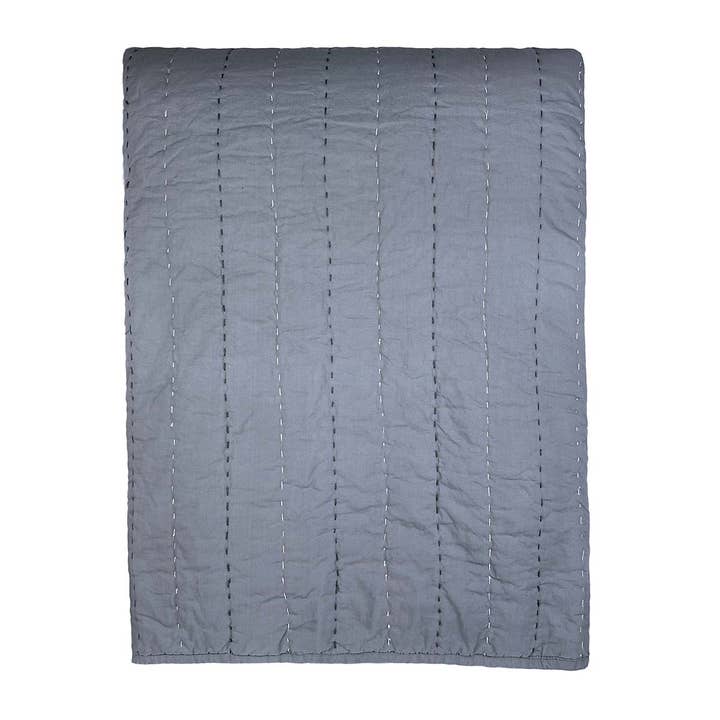 Senses Quilted Bedspread - Blue - 260X260 cm for wholesale by MOUD Home