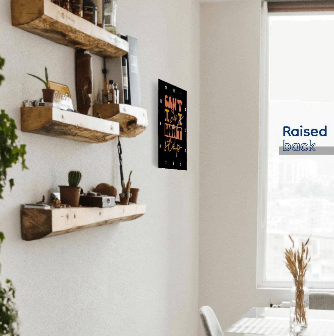 3dRose – wholesale Wall clock – 3dRose, Cannot stop will not stop orange and yellow typography Pi day design, Wall Clock4