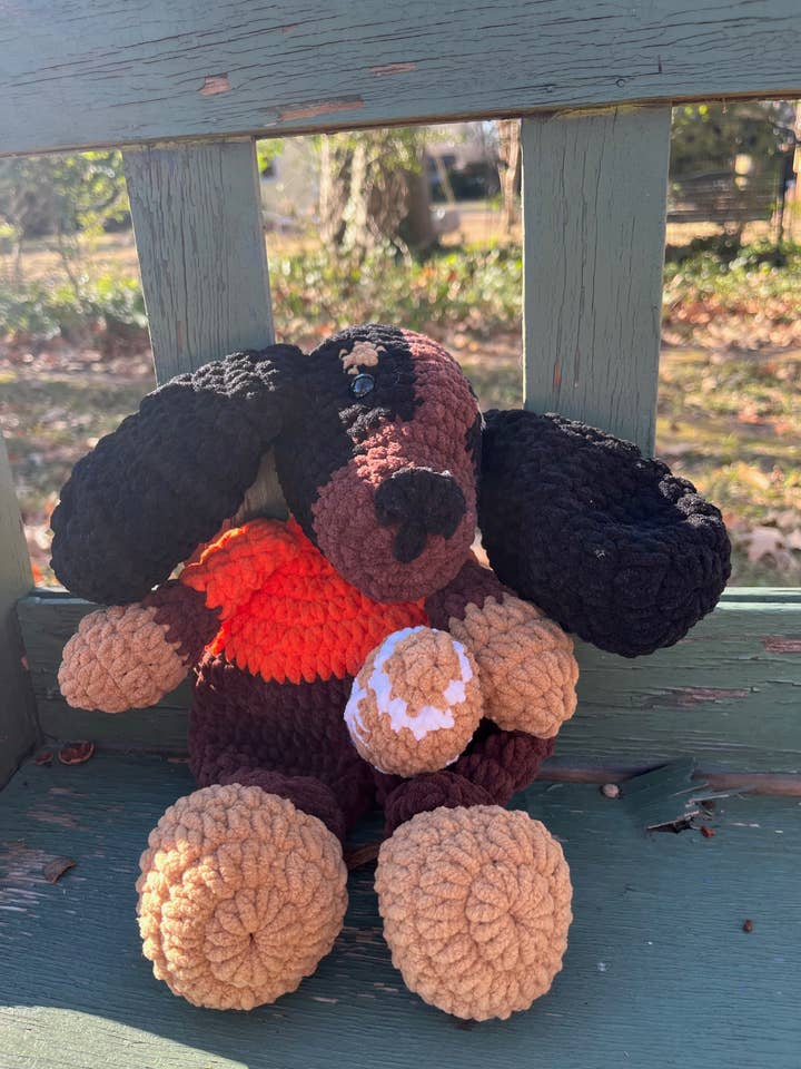 Vols Football Crochet Lovey for wholesale by Southern Refinery