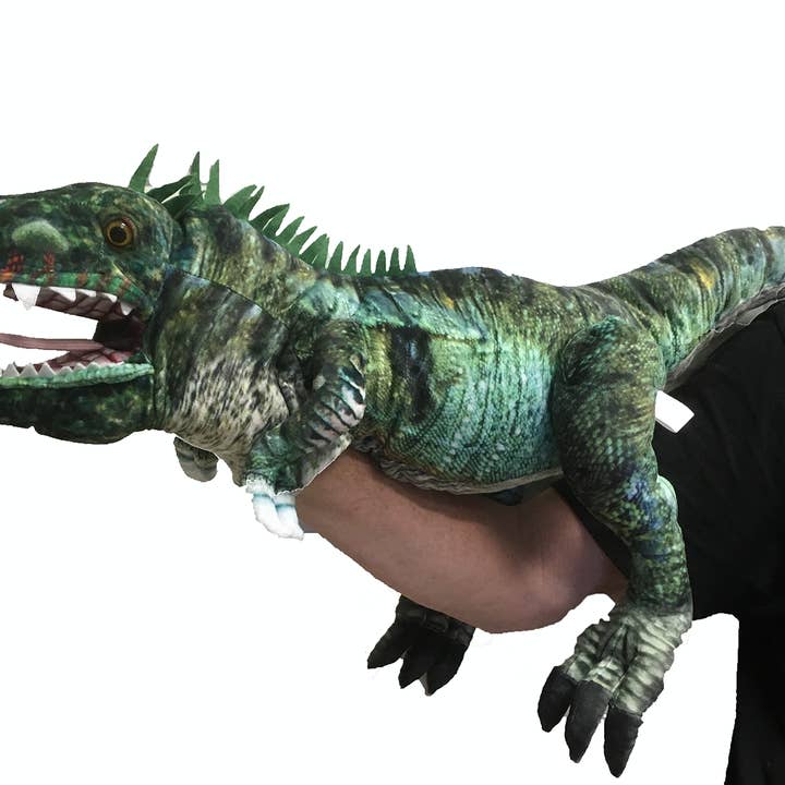 Texas Toy Distribution - Wholesale Puppet – Kids & baby - 35" Plush Dinosaur Hand Puppet "Rizzo" Stuffed Animal2